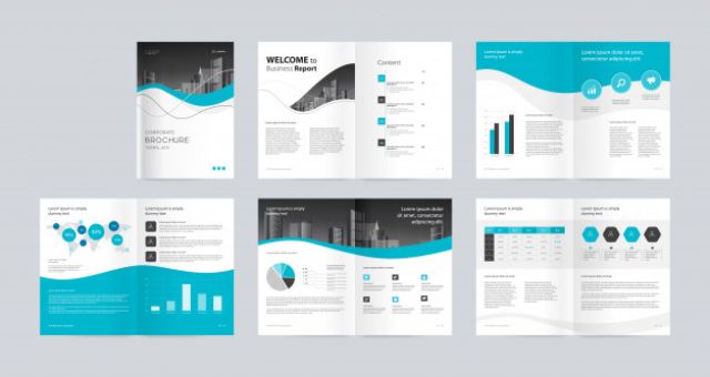 Mẫu thiết kế Annual report brochure phù hợp với các dạng báo cáo thường niên, thân thiện và dễ tiếp cận với người xem