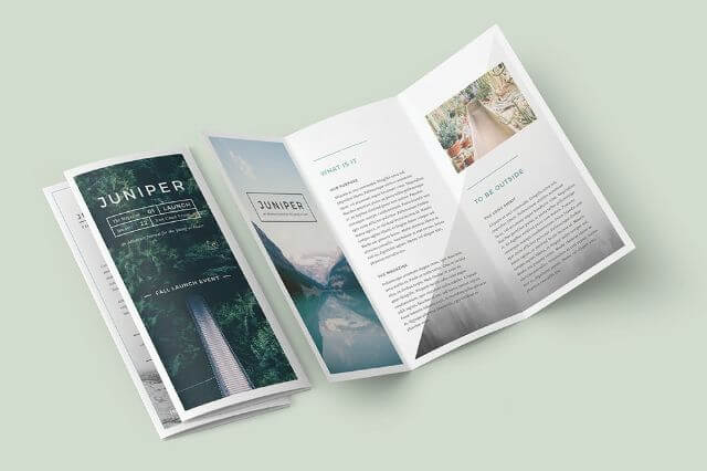 Mẫu thiết kế Brochure phù hợp với quảng cáo, sự kiện, trình bày thông tin sản phẩm