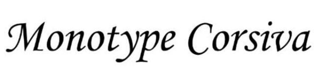 Font chữ Monotype Curvosa