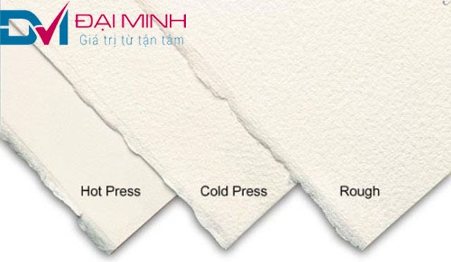 3 loại bề mặt của giấy
