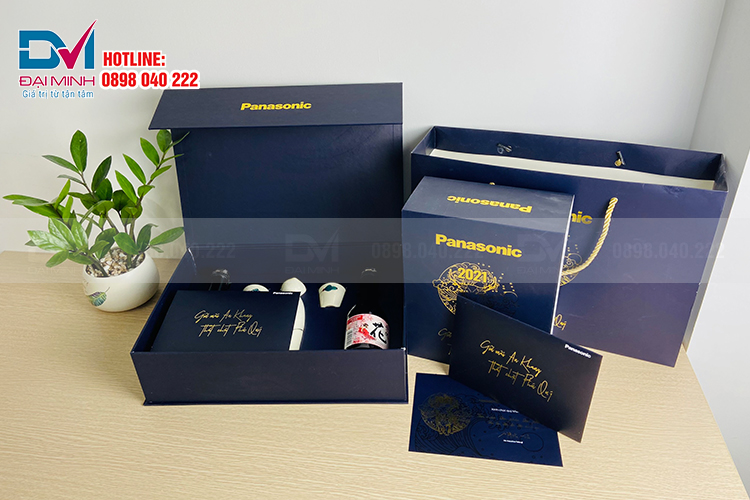 Bộ hộp cứng quà tặng Panasonic - Sản xuất In Đại Minh