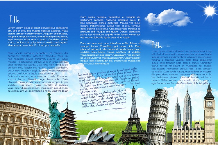 Mẫu brochure du lịch thế giới