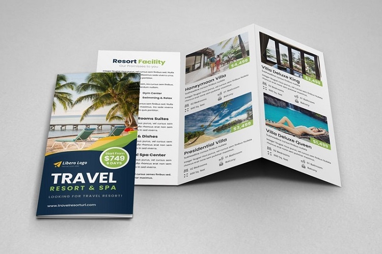 Mẫu brochure du lịch Resort & Spa