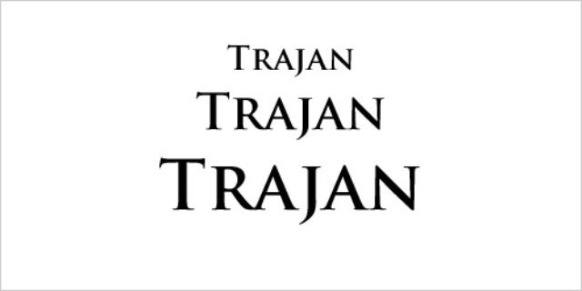 font chữ Trajan