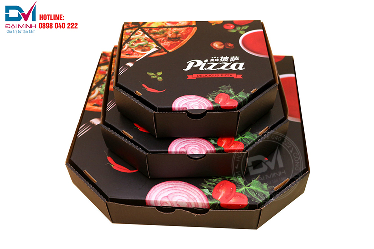 Bộ hộp sóng đựng pizza
