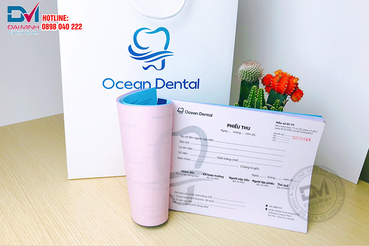 Thiết kế mẫu hóa đơn Ocean Dental