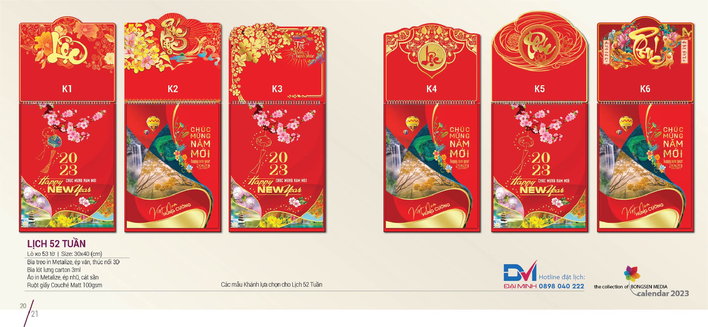 Lịch 52 tuần 2023 -BS