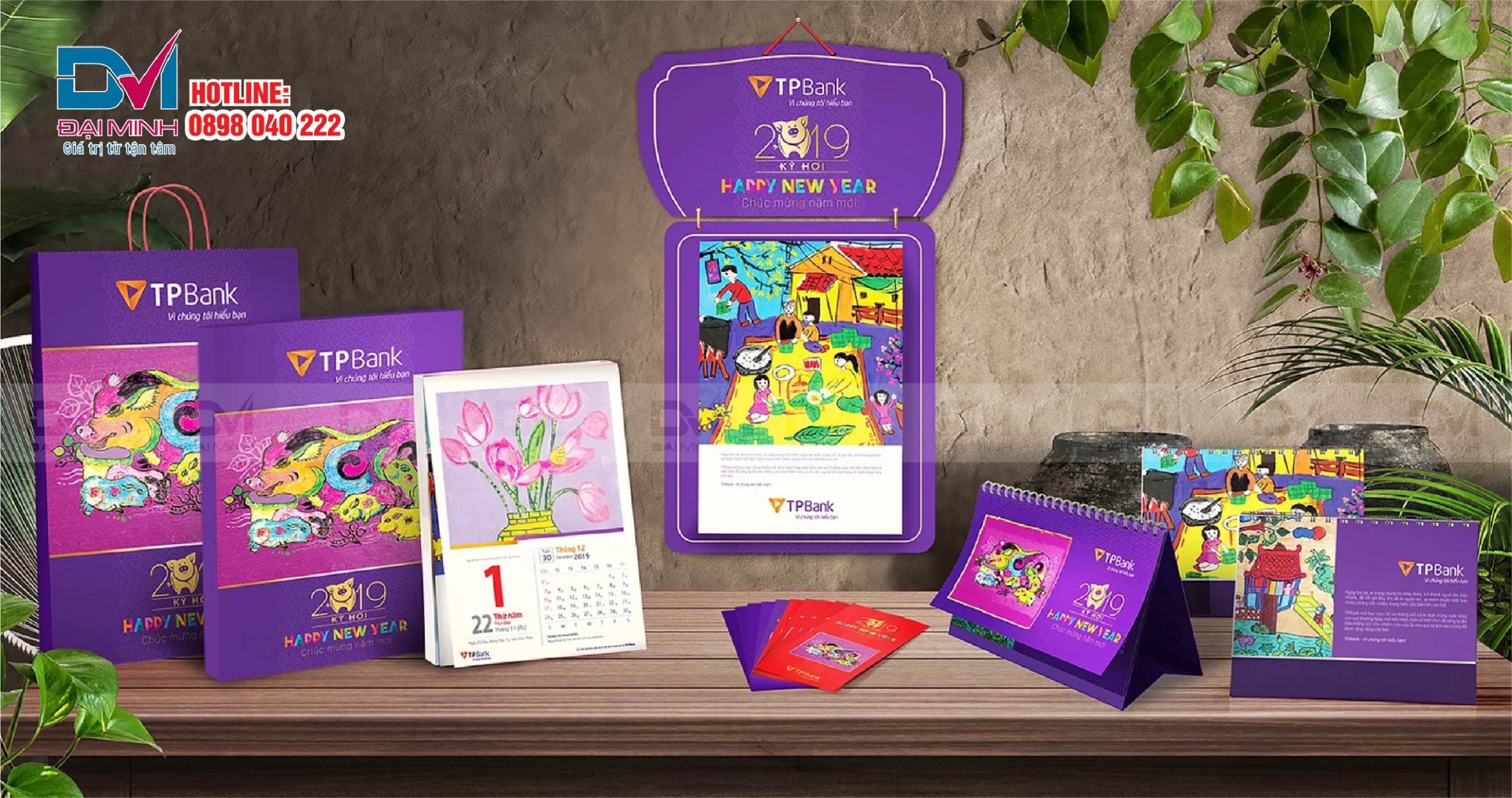 Bộ ấn phẩm Tết in theo yêu cầu - TPbank
