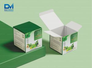 Hộp giấy nắp mở đáy gài - thích hợp cho các sản phẩm hộp dược đơn giản