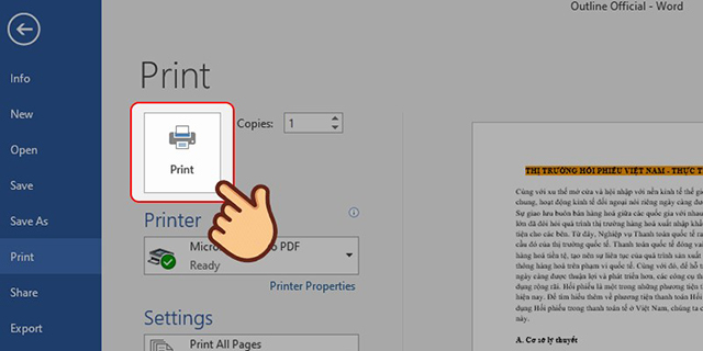 Cách in 2 mặt trên word với máy in ảnh hỗ trợ 2 mặt