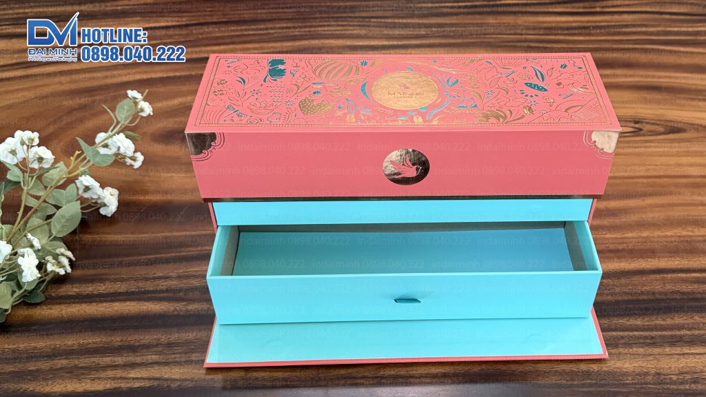 Hộp quà tết Maison 2 tầng - Đại Minh sản xuất