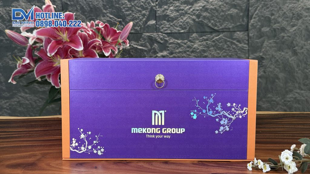 Hộp quà tết Mekong2 tầng - Đại Minh sản xuất
