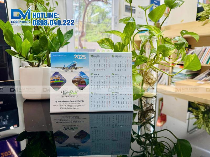 Lịch để bàn cho công ty Viet Brite