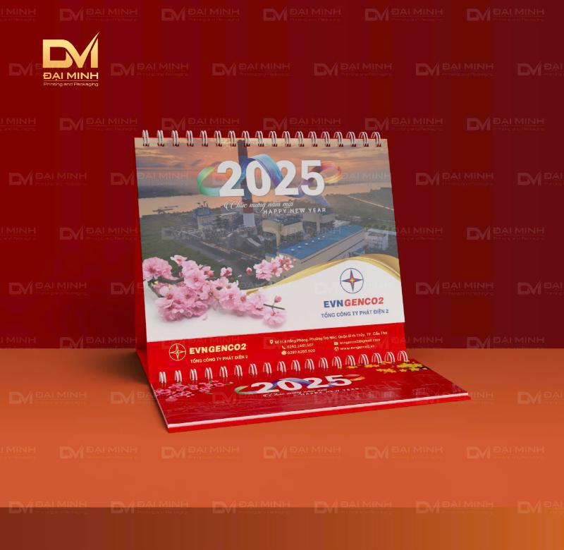 Lịch để bàn cho công ty EVNGENCO2