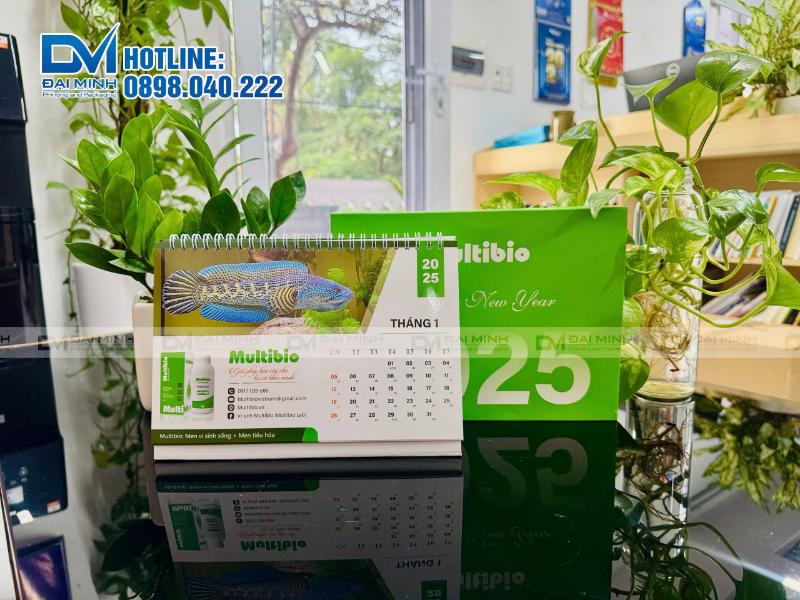 Lịch để bàn thiết kế theo yêu cầu thủy sinh