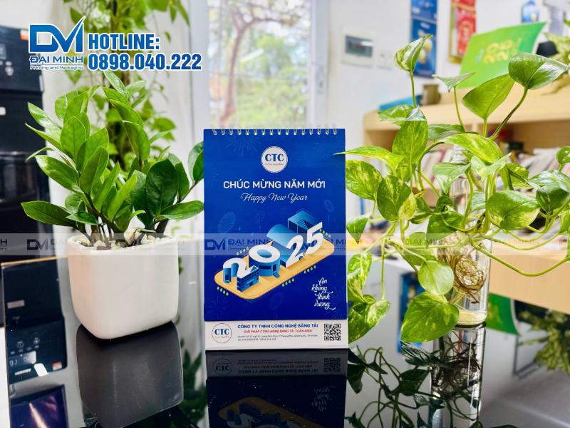 Lịch để bàn cho công ty CTC - Thiết kế theo yêu cầu tết