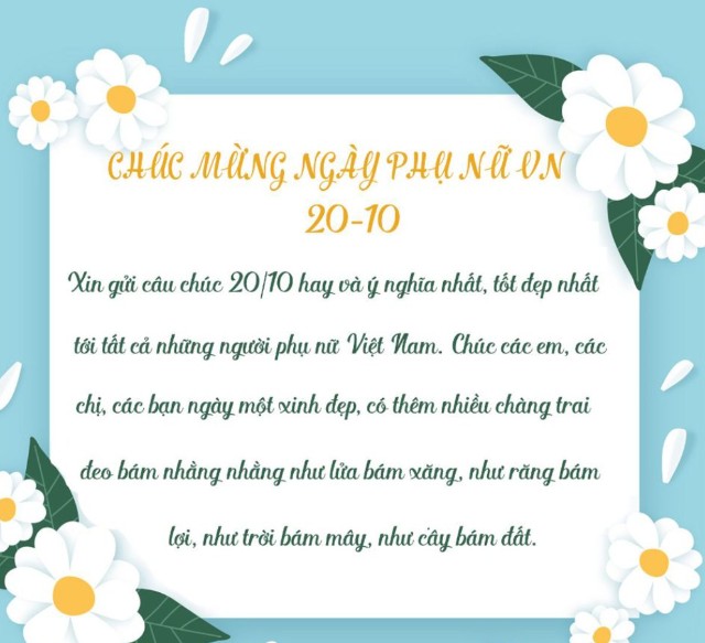 thiệp chúc mừng 20/10 tặng đồng nghiệp và bạn bè