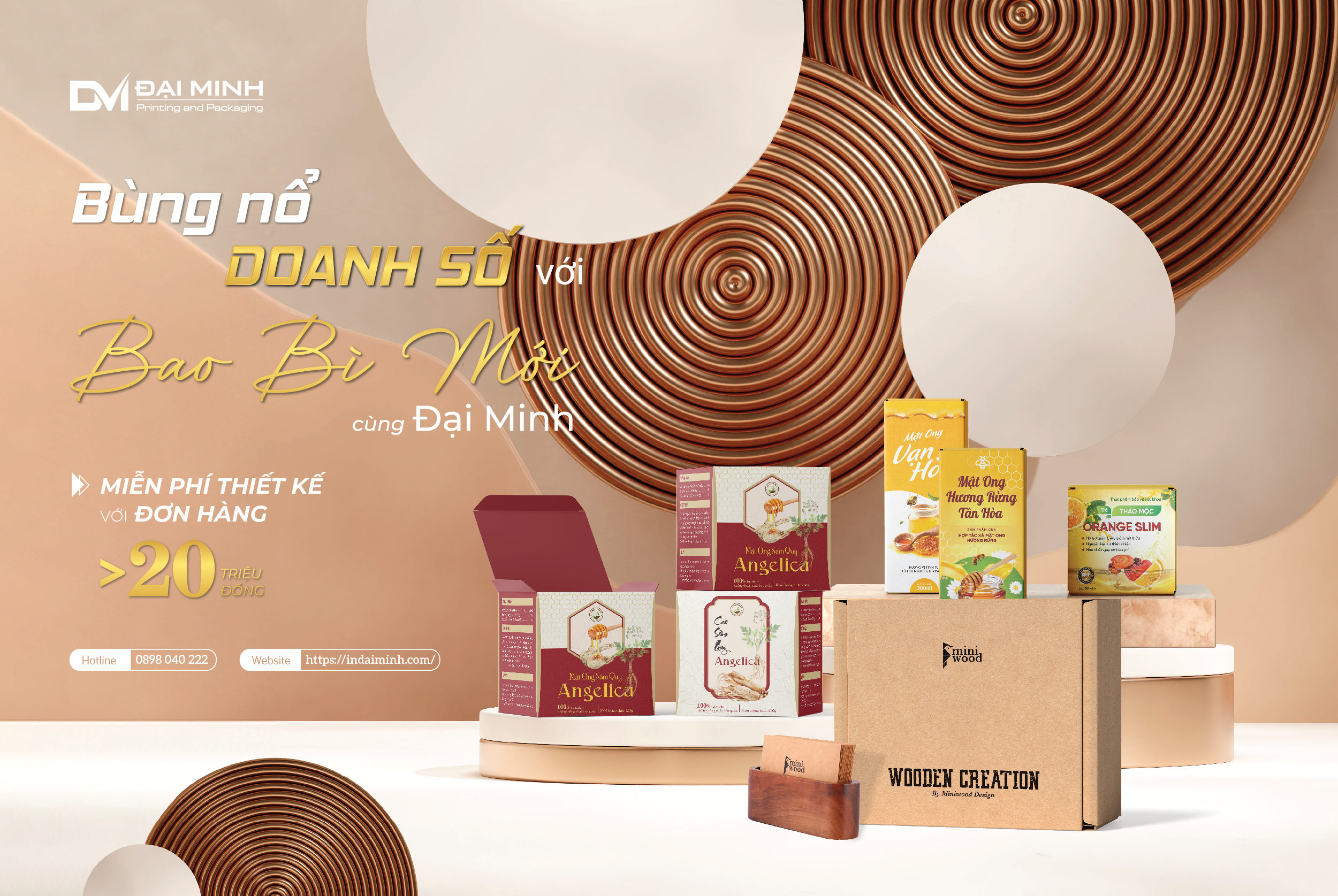 Dịch vụ thiết kế và in ấn hộp giấy tại Đại Minh