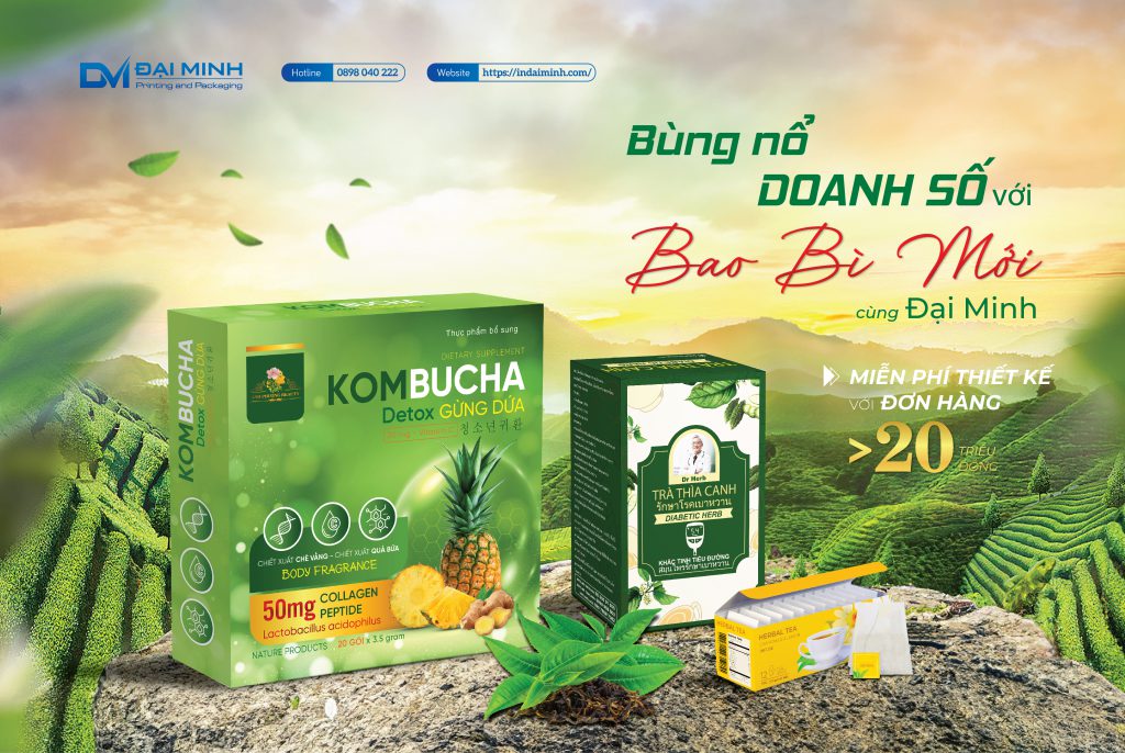 Thiết kế bao bì hộp trả, hộp nông sản