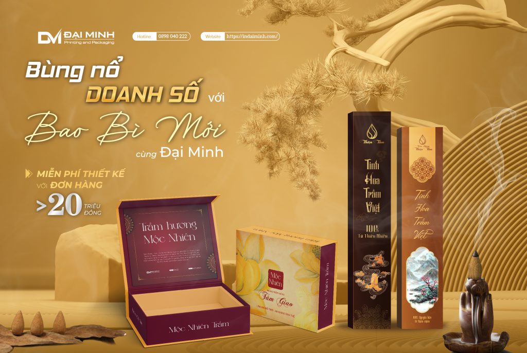 Thiết kế hộp nhang - Đại Minh thiết kế và sản xuất