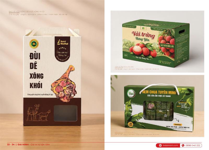 In hộp sóng đùi dê xông hơi