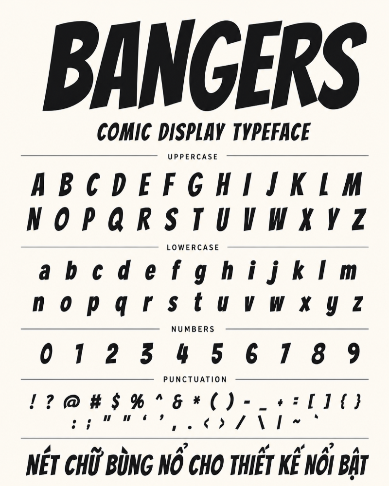Font chữ Bangers