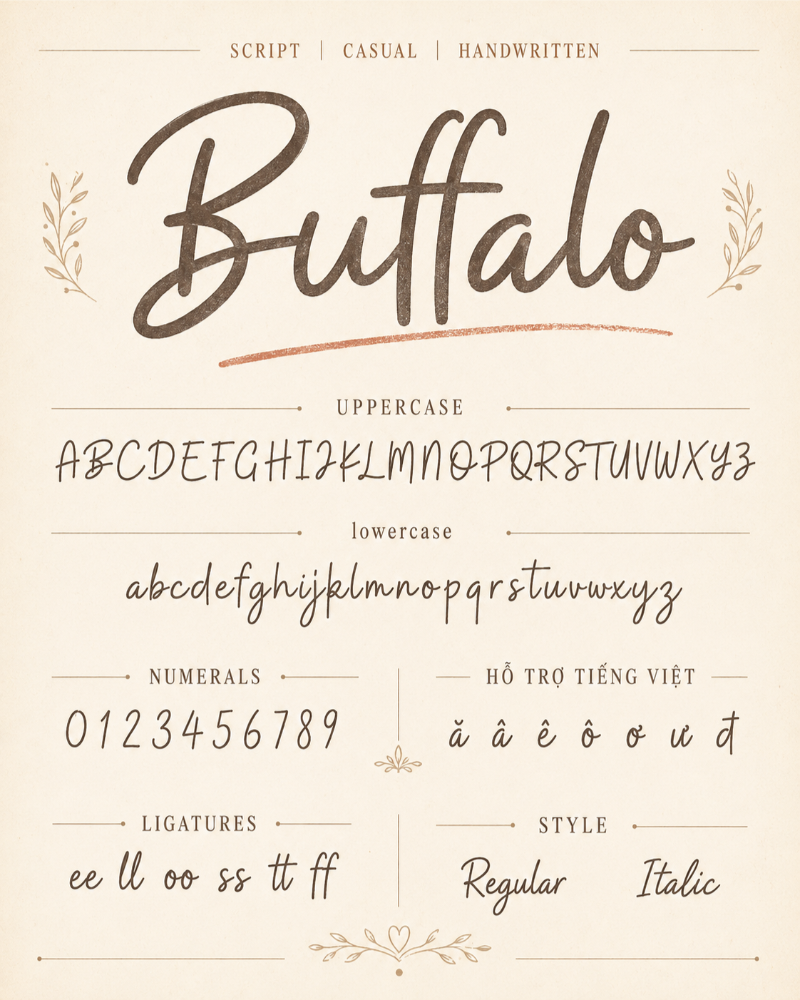 Font chữ Buffalo