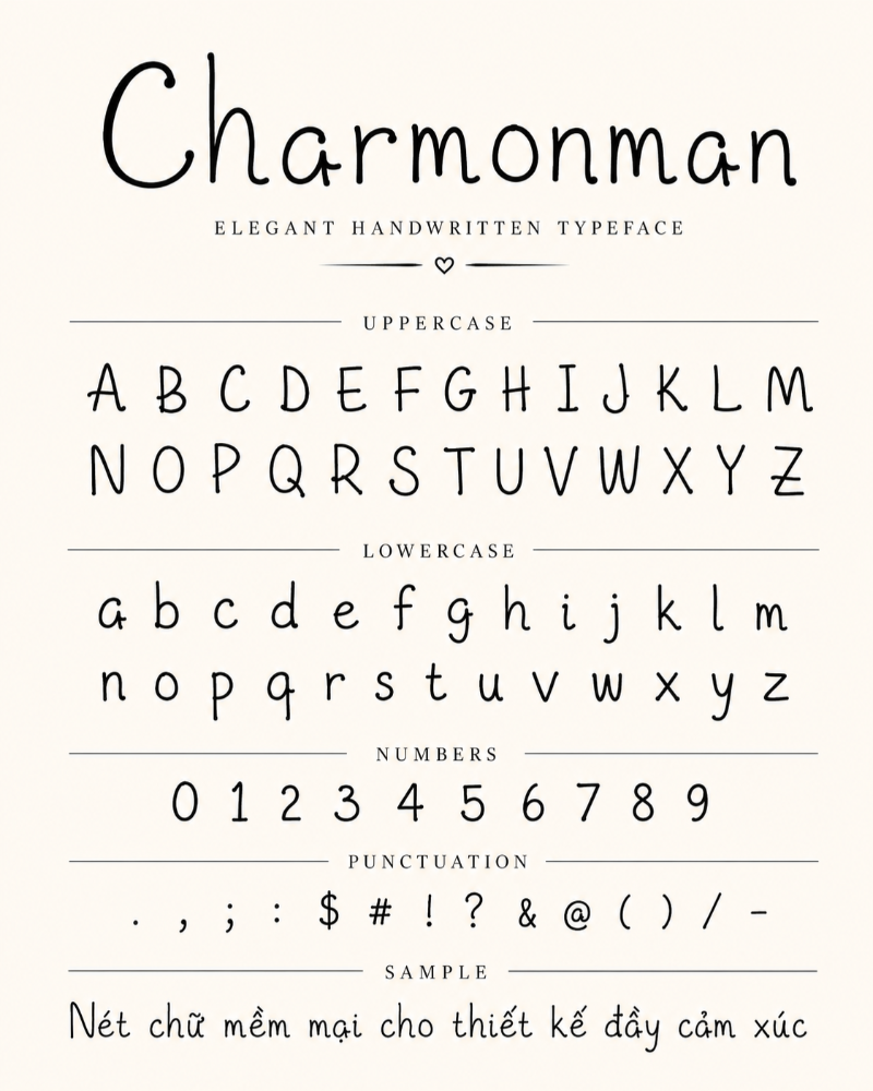 Font chữ Charmonman