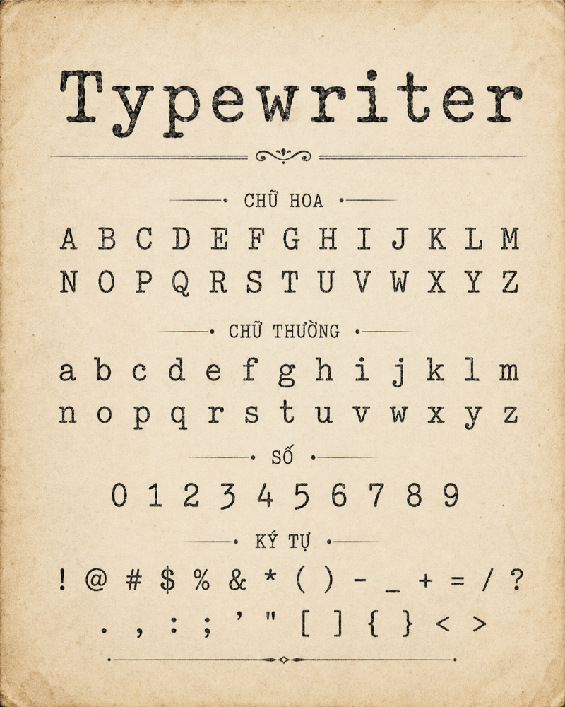 Font Typewriter