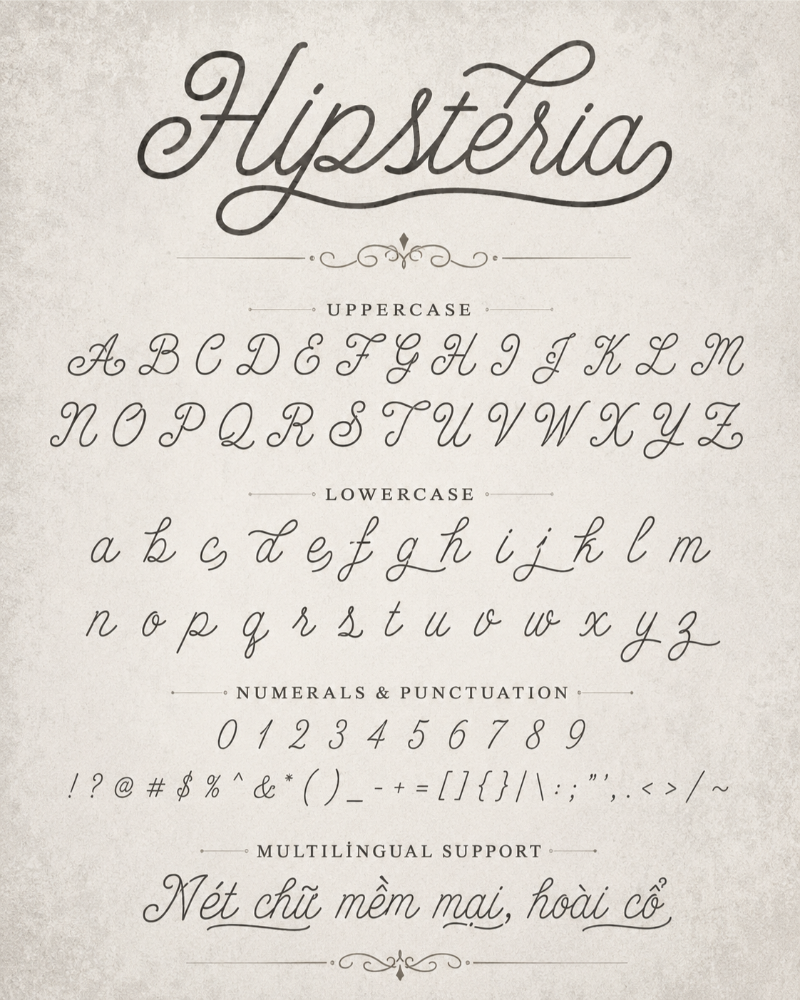 Font Hipsteria