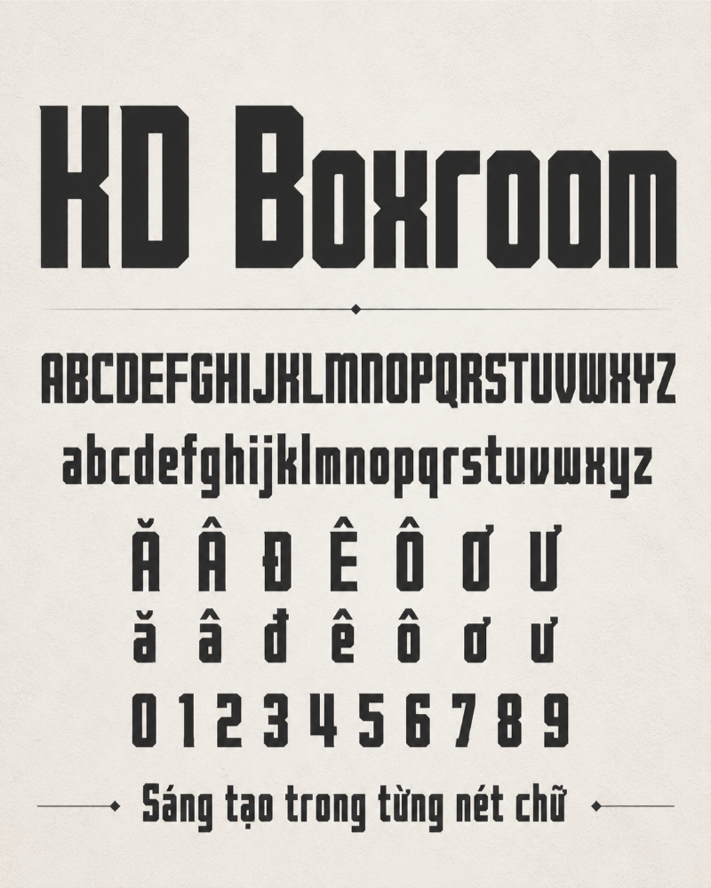 Font chữ KD Boxroom