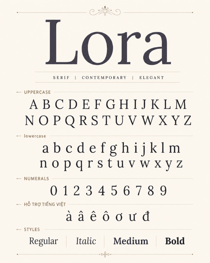 Font chữ Lora