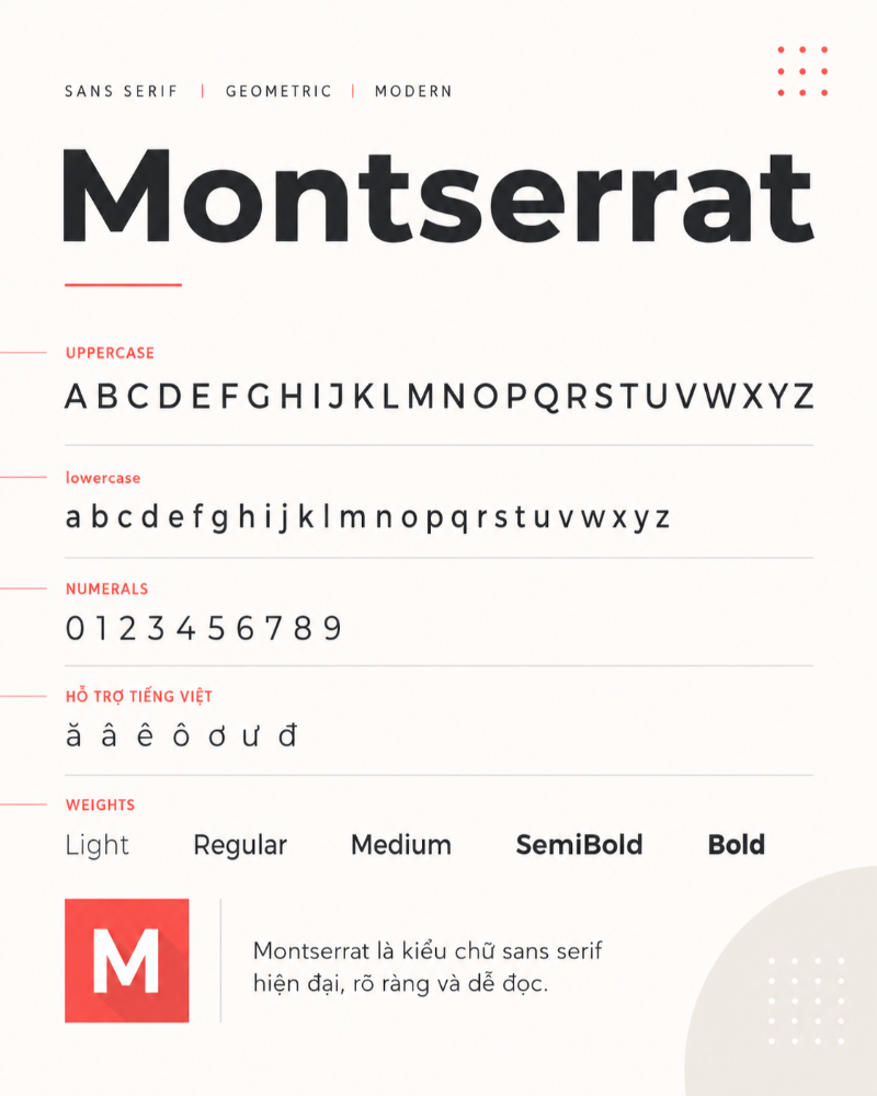 Font chữ Montserrat