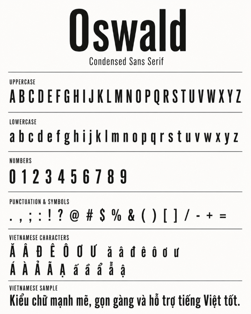 Font chữ Oswald