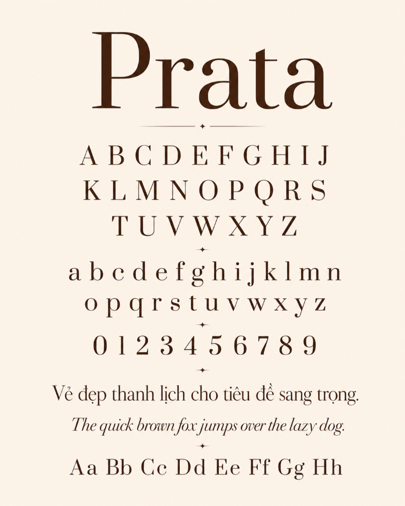 Font chữ Prata