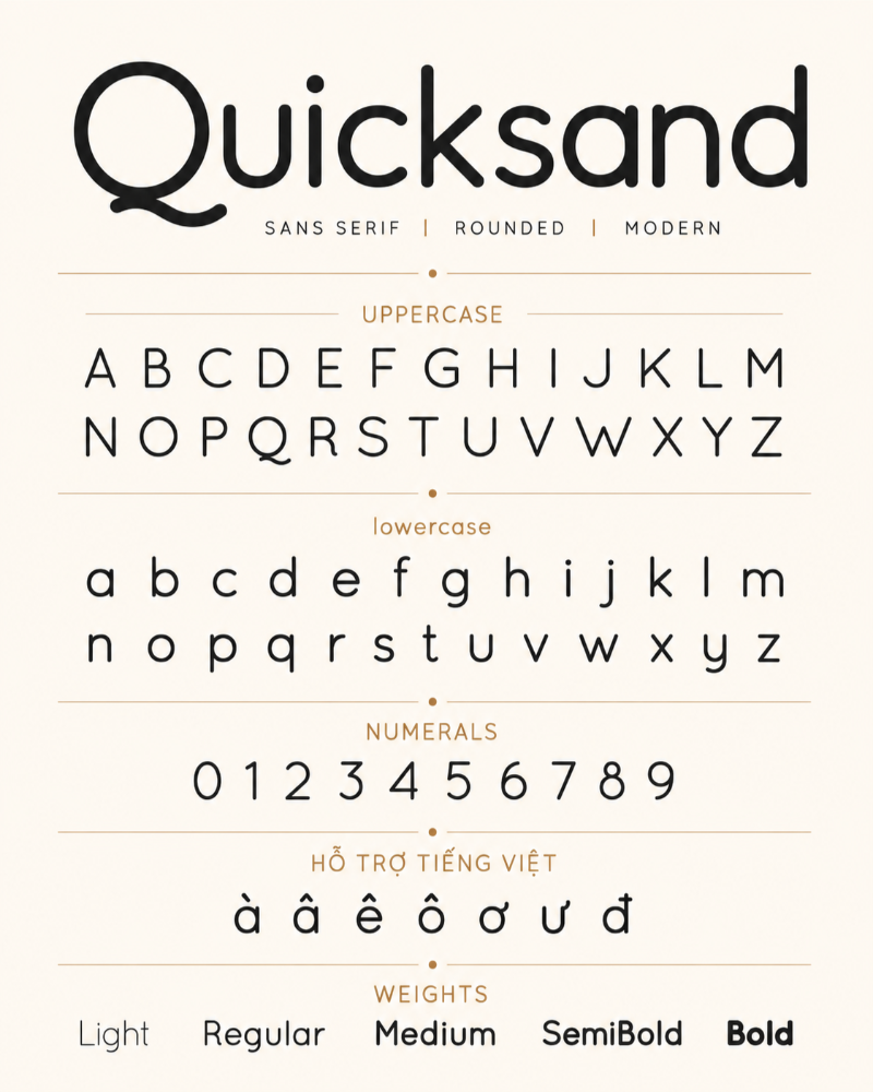 Font chữ Quicksand