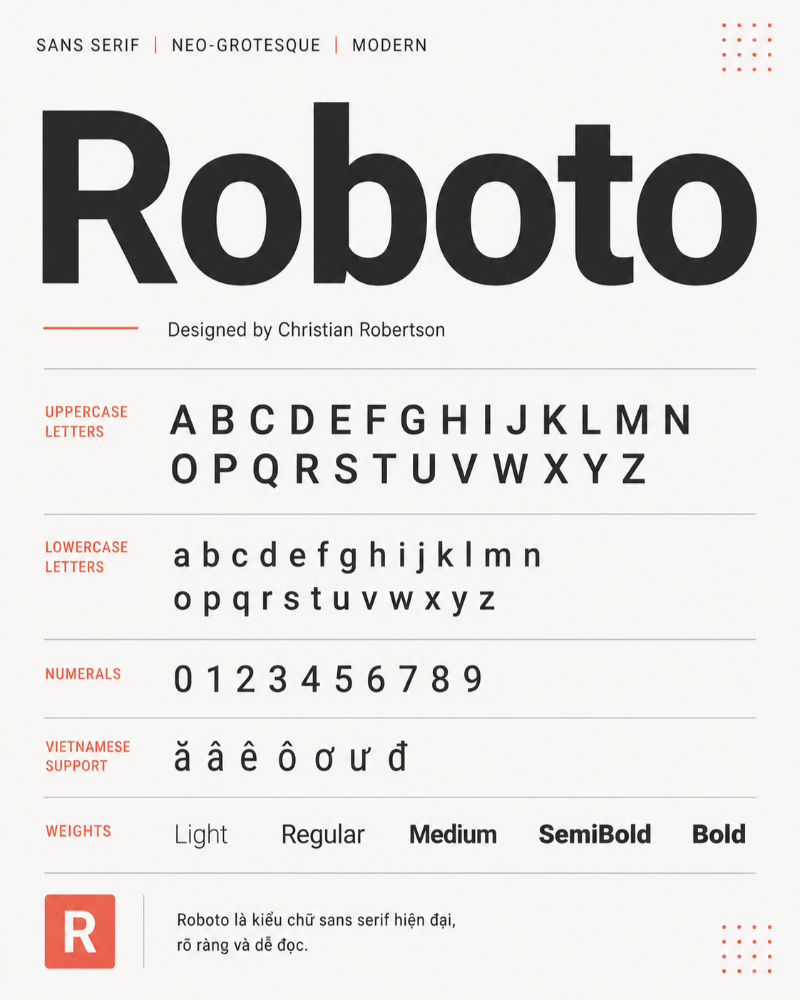 Font chữ Roboto