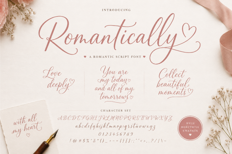 Font Romantically