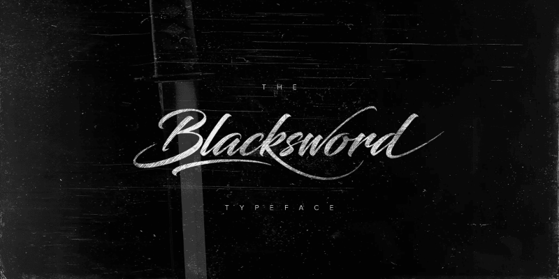 Font 1FTV VIP Blacksword