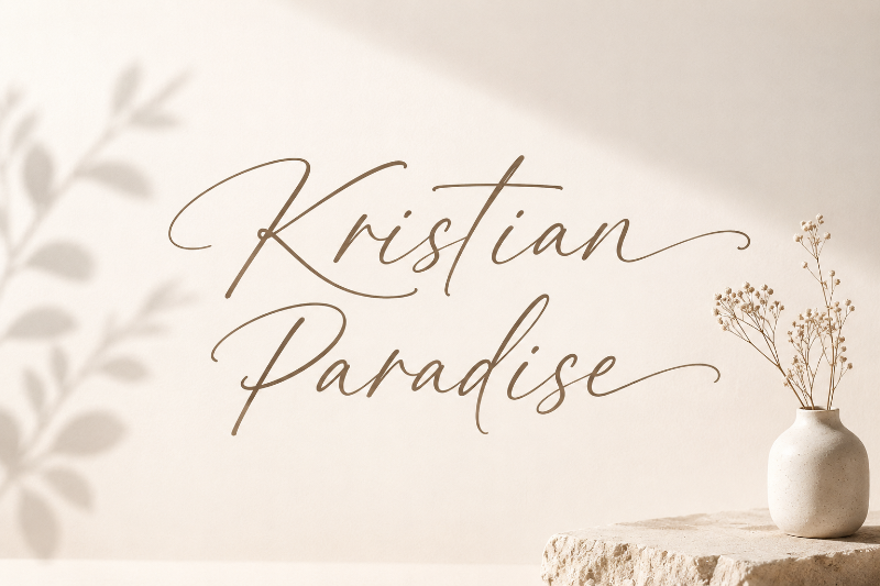 Font Kristian Paradise