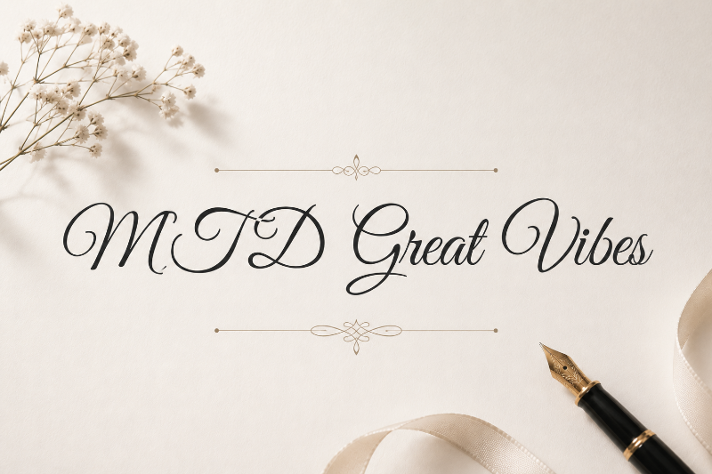 Font MTD Great Vibes