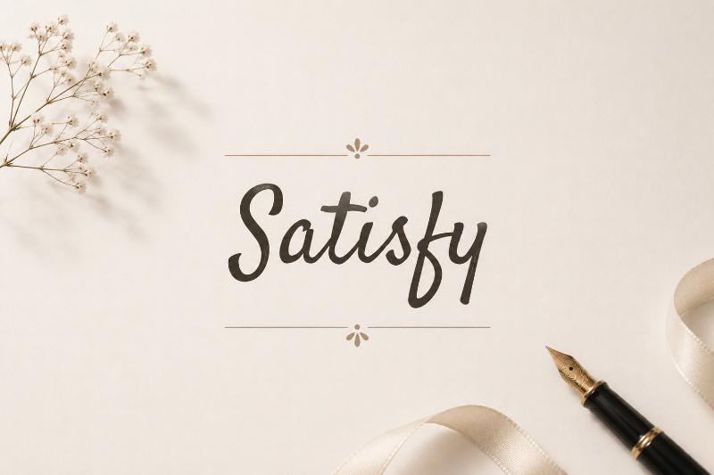 Font Satisfy