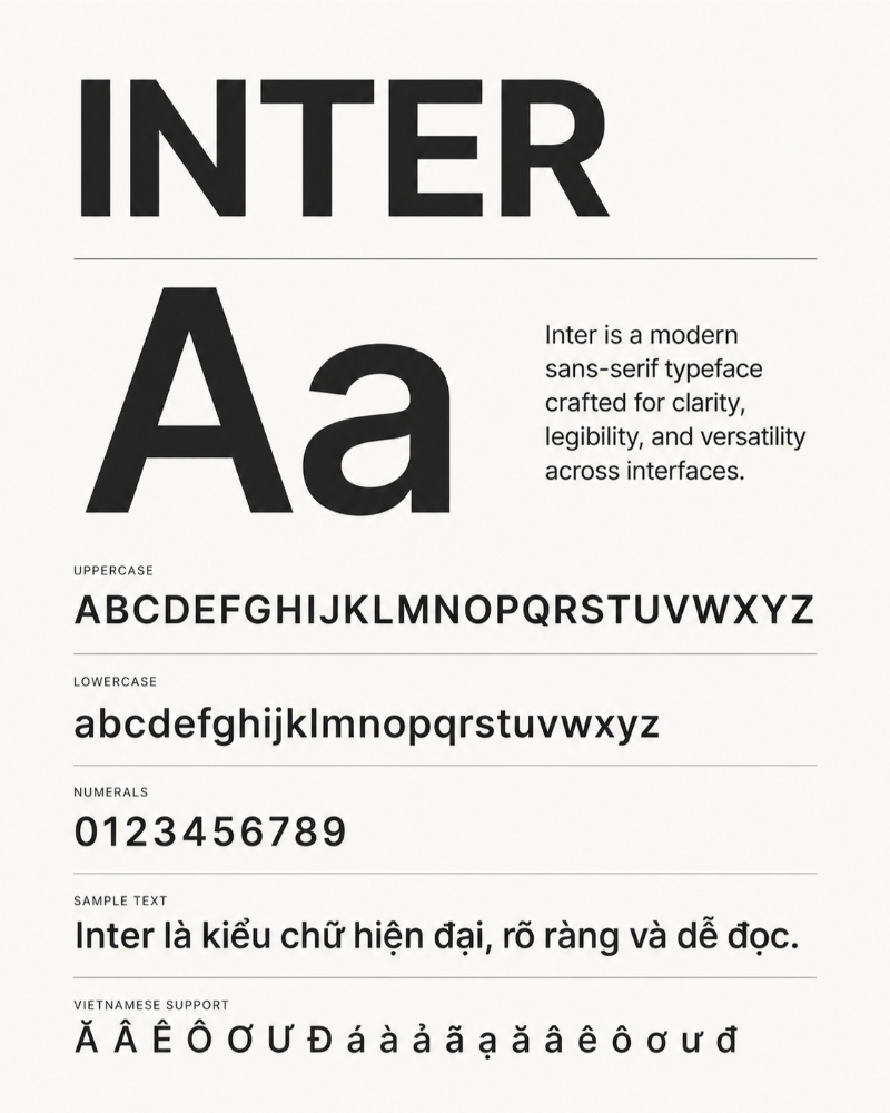 Font Inter việt hóa