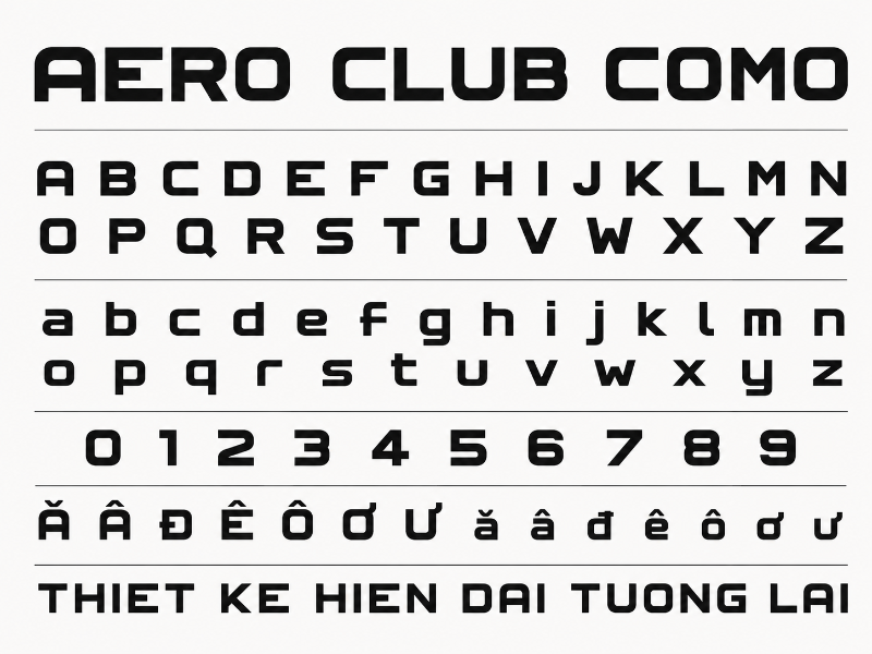 Font chữ Aero Club Como