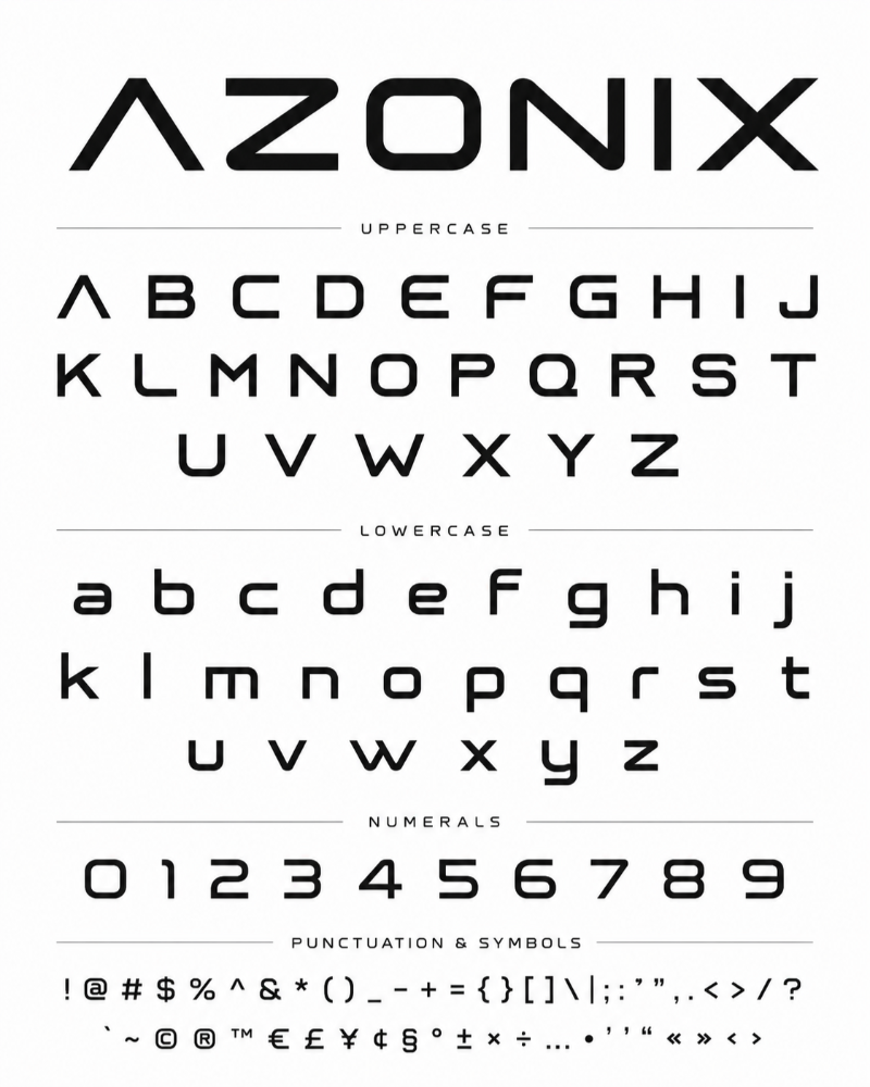 Font chữ Azonix