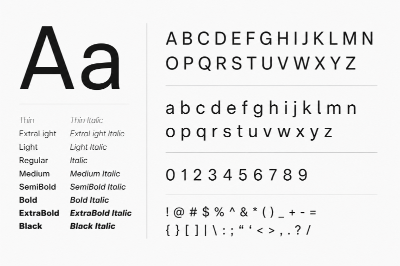 Font chữ Be Vietnam Pro