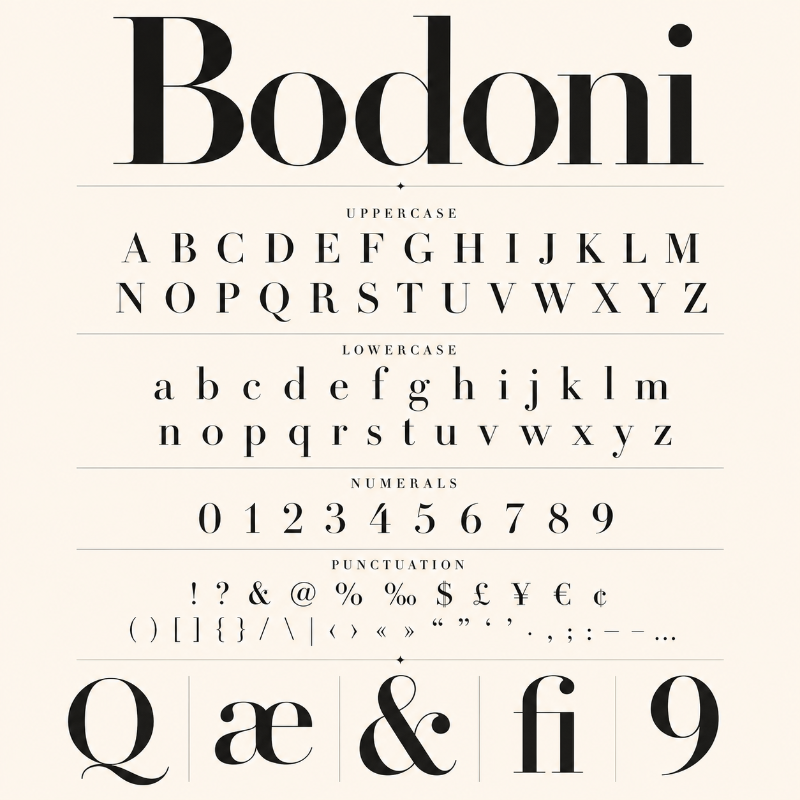 Font chữ Bodoni