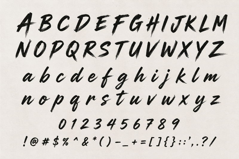 Font chữ Brush Up 3D