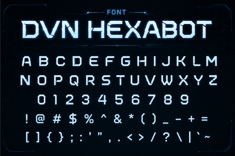 Font chữ DVN Hexabot