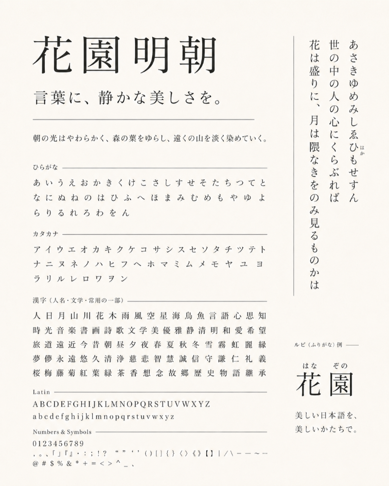 Font chữ Hanazono